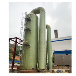 Buy cheap Long Service Life Waste Gas Desulfurization Tower FRP GRP Washing Dust Tower from wholesalers