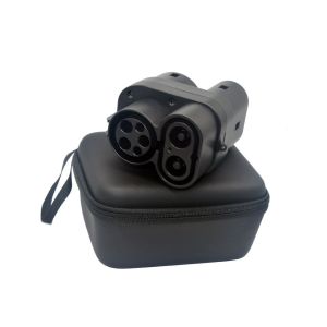 China CCS1 to CCS2 Adapter Connector for EV Car with Security Function Replace/Repair and Antiflaming Fireproof Rubber Hose on sale