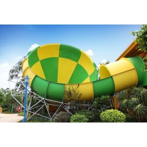 Buy cheap Commercial Fiberglass Water Slides Customized 30MX20M Size from wholesalers
