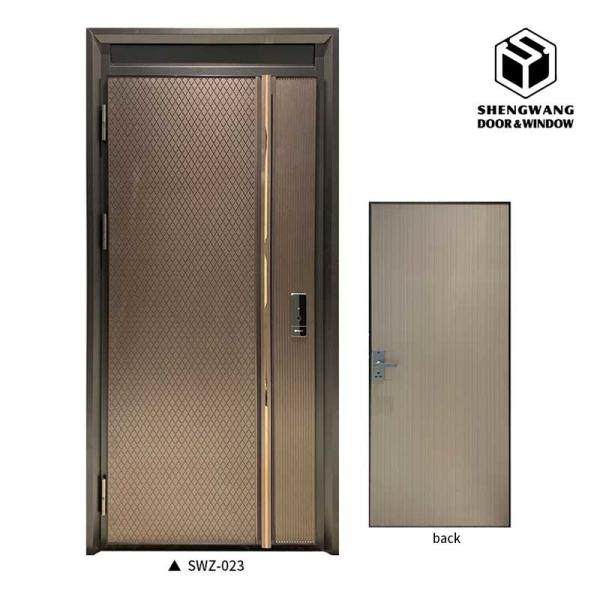Quality Golden With Villa Soundproof For Aluminum Room Door With Customized Color for sale