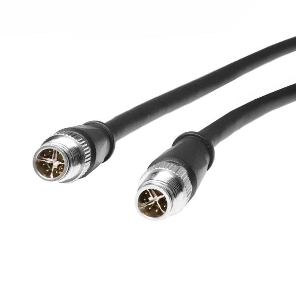 Buy cheap Alvin's Cables M12 X-Code 8 Pin Male to 8 Pin Male Cat6e Cable Shielded for Cognex Basler Industrial Camera, High Flex 1m/3.3ft from wholesalers
