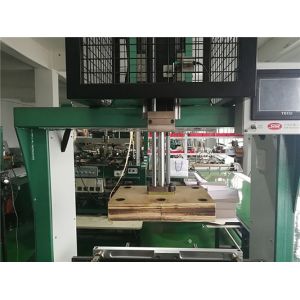 Buy cheap Cardboard Rigid Box Stapling Machine / PLC Control Machine High Efficiency from wholesalers
