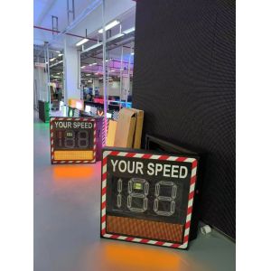 Buy cheap Solar Powered LED Radar Speed Sign with 100M Detection Range from wholesalers
