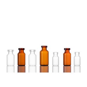 Pharmaceutical borosilicate vials For Medical Usage 8R Clear Amber