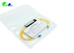 1×2 Fiber Coupler Splitter LC UPC SM Connector With Yellow Color Wide Operating