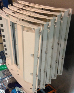 Quality frp flat panel with gel coat fiberglass bus panel for sale