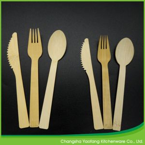 Buy cheap Biodegradable Eco Friendly 170mm Disposable Bamboo Knives ,Forks Spoons from wholesalers