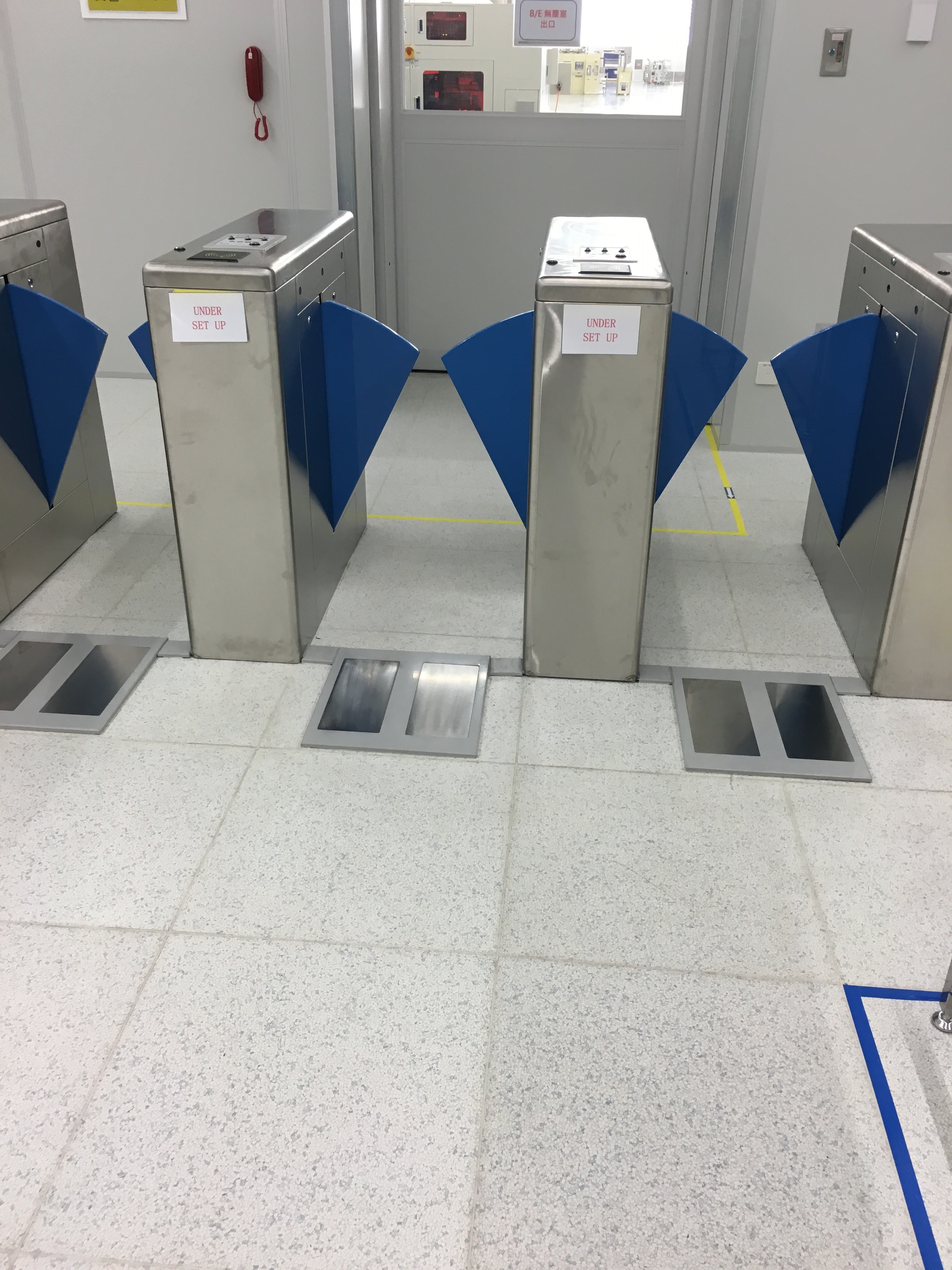 Buy cheap Half Height ESD Turnstile Access Control Double Direction LCD Tester Display from wholesalers