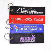 Buy cheap Quick Sampling Shrink Proof Woven Key Chain Polyester product