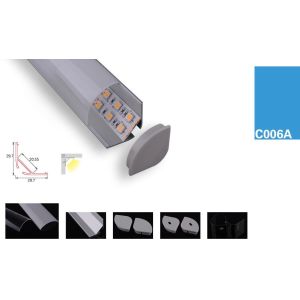 Buy cheap LED Strips Aluminum Profile double line led chips Surface & Recessed Mounted Clear/Semi Clear/Opal Matte cover from wholesalers