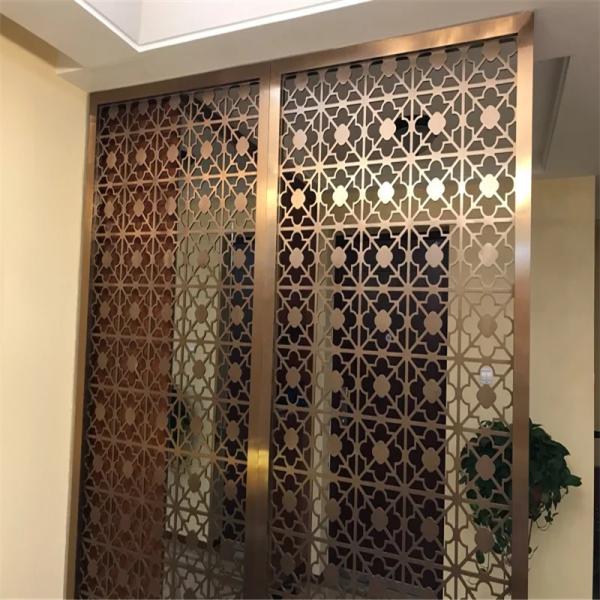 Buy cheap Customized decorative panel in metal stainless steel screen partition for interior divider from wholesalers