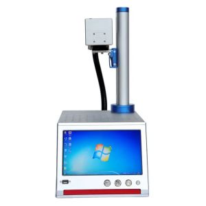 Buy cheap Portable Small 20w 30w 50w Fiber Laser Marking Machine RAYCUS Cnc Desktop Engraving Machine with Computer for Gold and Silver from wholesalers