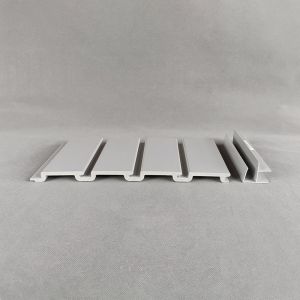 Buy cheap Extruding Customized Grey Pvc Slatwall Panels For Garage from wholesalers