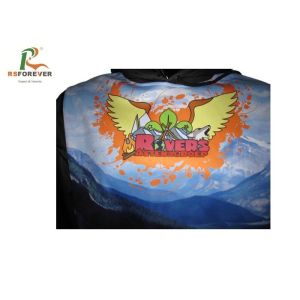 Buy cheap Sports Pullover Hooded Sweatshirt Jacket Polyester Customized Logo Printing from wholesalers