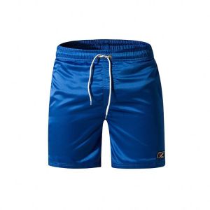 Waterproof Fabric Beach Swim Trunks , Printed Beach Shorts With Mesh Liner