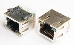RJ45 Modular Jack,Shielded, THT,Reflow Soldering, LED