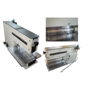 Buy cheap 0.5-0.7Mpa working air pressure pcb cutting machine with japan steel linear blades from wholesalers