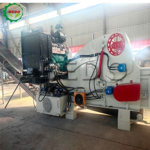 capacity wood chipper machine with Chip Size 25-35mm and Number of Blade 2pcs
