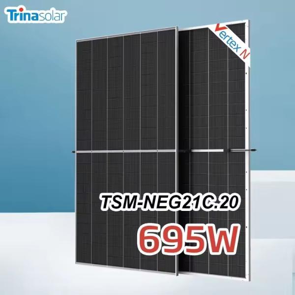 Quality Trina Solar Vertex NEG21C.20 Bifacial PV Modules 665W 670W 675W 680W 690W 700W Solar Power Panels for sale
