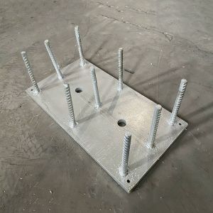 Buy cheap Rectangular Structural Steel Embedded Plates In Concrete / Embedded Foundation Part from wholesalers