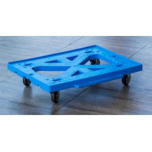Buy cheap Two Totes Loading Plastic Moving Dolly 4 Inches PU Casters More Function from wholesalers