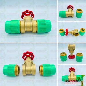 Buy cheap Brass Gate Heat Insulation Concealed PPR Brass High Pressure Stop Valve from wholesalers