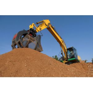 Buy cheap Multi Function Excavator Attachments Rotary Sand Washing Screen Bucket from wholesalers
