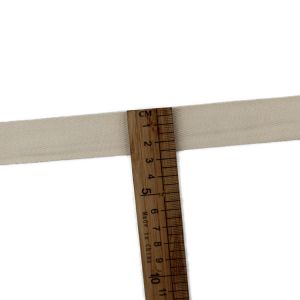 1.8cm White Herringbone Cotton Webbing Tape For Garment