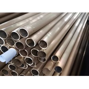 China DIN CuZn33 Common Brass Seamless Tubes For Heat Exchanger And Lubricating System on sale
