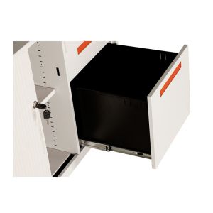 Buy cheap Electrostatic Metal Mobile Pedestal Storage Cabinets With Adjustable Shelves from wholesalers