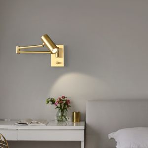 Buy cheap Adjustable Wall Sconces Antique Burnished Brass With E12 Bulb from wholesalers