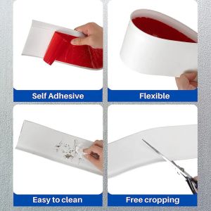 Cutting Service Flexible Peel and Stick Rubber Wall Baseboard for Customer's
