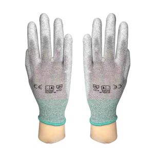 Buy cheap Dust Free PU Coated ESD Palm Fit Anti Static Gloves from wholesalers