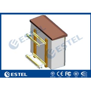 Single Layer Pole Mount Enclosure , SPCC Galvanized Steel Outdoor Electronics