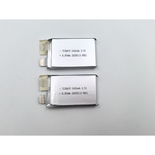 High Power Lithium Polymer Cells 3.7V 2420mAh Lithium Ion Polymer Rechargeable