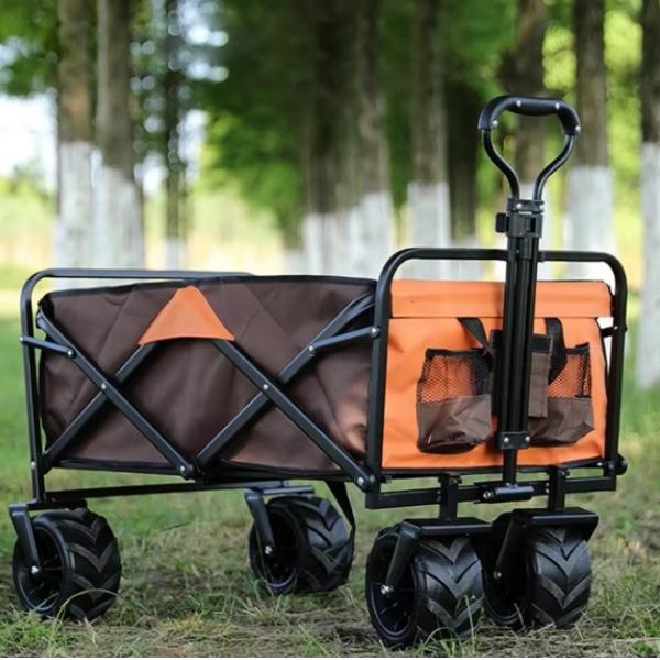 Portable Heavy Duty Folding Utility Wagon for Outdoor Garden Camping Easy to