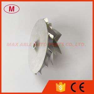 Buy cheap TD05H reverse 451470-0001 66.65/84.00mm 7+7 blades performance turbo aluminum 2618/milling/ Billet compressor wheel from wholesalers
