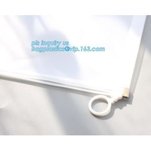 Buy cheap Promotional stationery set PVC bag pencil set, zipper office stationery pouch with rope slider, Office stationery waterp from wholesalers