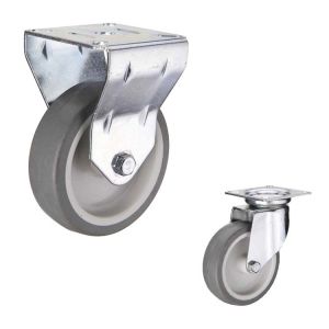 Buy cheap TPR 100mm 70kg Loading Rubber Casters With Double Brake from wholesalers