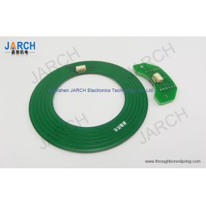 6 Circuits rotary electrical interface , electric flat slip ring For Robotics
