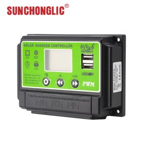 12v / 24v Pwm Solar Charger Controllers 20a Home Use