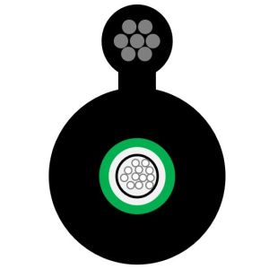 Buy cheap 12 Fiber Singlemode 9/125um Aerial Fiber Drop Cable PE Jacketed GYXTC8S from wholesalers