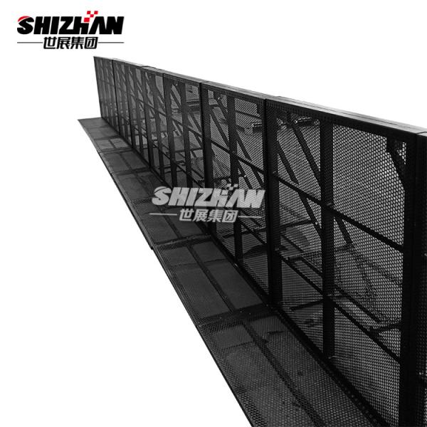 Quality Black Folding Q235 Steel Crowd Control Barrier Event Protective 30kg for sale