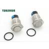 Buy cheap 1NO 1NC 16mm Push Button Switch , Nickel Plated Brass Push Button Switch from wholesalers