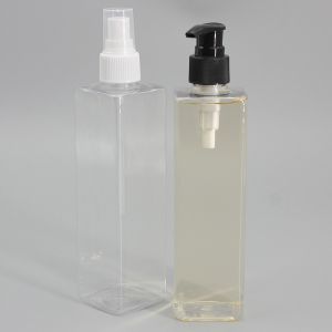 Buy cheap 300ml Clear Square Plastic Packaging Bottle For Hand Sanitizer from wholesalers