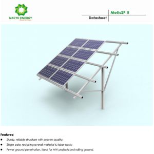 Buy cheap Monocrystalline and Polycrystalline Solar Panel Tilt Mounting Brackets Pole Ground Mounting System Easy To Install from wholesalers