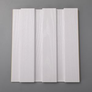 Laminated Fluted Flat Wall Solid Panel WPC Panels for Indoor Interior Decoration