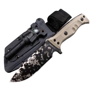 Buy cheap Ergonomically Military Camouflage Pocket Knife Molybdenum Folding 19.8cm from wholesalers