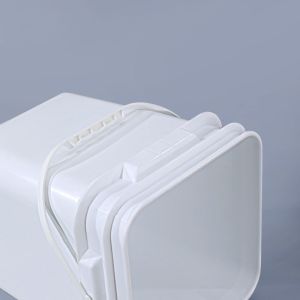 5L 10L 16L 25L Orange Square Plastic Bucket PP Material for Supermarket Food