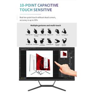OEM all in one computer with touch screen 1060 graphics card game pc wireless